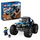 LEGO City Monster Truck Azul de Juguete, Camión Todoterreno y Minifigura de Conductor, Set de Juego Infantil Imaginativo, Divertido Regalo para Niños y Niñas de 5 Años o Más 60402