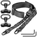 CVLIFE Rifle Sling Two-Point Sling Adjustable Length Gun Sling for Rifle with 2 Pack 1.25” Sling Swivel for M-Rail
