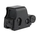 ACEXIER Tactique Point Vert Rouge Holographic Sight Scope Chasse Rifle Collimator Optics Reflex Sight for Weapon Fit 20mm Rail Mount (Black)
