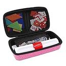 xcivi Hard Carrying Case for Osmo Genius Kit, Storage Organizer for OSMO Base/Starter/Numbers/Words/Tangram/Coding Awbie Game (Pink)
