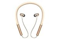 QAWACHH ® Neckband Bluetooth Earphone Sports Music Magnet Earbuds (Gold).