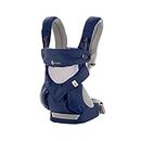 Ergobaby 360 All-Position Baby Carrier with Lumbar Support and Cool Air Mesh (12-45 Pounds), French Blue