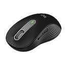 Logitech Signature M650 Wireless Mouse - for Small to Medium Sized Hands, 2-Year Battery, Silent Clicks, Customizable Side Buttons, Bluetooth, for PC/Mac/Multi-Device/Chromebook - Black