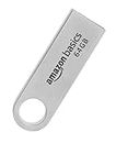 Amazon Basics 64 GB Flash Drive | USB 2.0 M Series | Temperature, Shock and Vibration Resistant | Metallic Silver