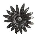 30in. x 30in. Brushed Metal Daisy Flower Sconce Candle Holder Wall Art Decor