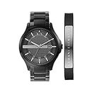 A｜X ARMANI EXCHANGE Men's Stainless Steel Watch & Bracelet Gift Set (Model: AX7101)