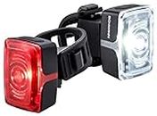 Schwinn LED Bike Light Headlight and Taillight Accessory Set, USB Rechargeable, 75 Foot Beam Distance