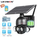 4G LTE Wireless Solar Battery Powered Security IP Camera System 128G PTZ Outdoor