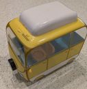 2003 Jazwares Peppa Pig Yellow Minivan Mini Camper Van Bus w/ Removable Top