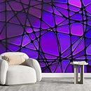 Papel Tapiz para Muebles De Madera Purple Renter Friendly Backsplash Mosaic Decor Art Tv Background Multi-Scene Application (W)40"X(H)31.5"