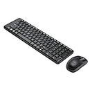 Logitech MK215 Wireless Keyboard and Mouse Combo, 2.4 GHz Wireless, 3 Years Warranty, Compact Design, 2-Year Battery Life(Keyboard),5 Month Battery Life(Mouse) PC/Laptop- Black