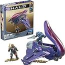 MEGA Halo Renegade Banshee - Buildable Renegade Banshee Airplane Includes 2 Super Poseable Collectible Figures, 205 Building Blocks and Pieces, for Ages 13+ - HNC56