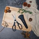 Linoroso Kitchen Scissors Heavy Duty Kitchen Shears w/ Magnetic Holder Plastic/High Carbon Stainless Steel in Black/Gray | Wayfair LKS05
