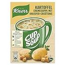 Knorr Cup a Soup Kartoffel Cremesuppe mit Knusper-Croûtons schnelle Suppe ohne geschmacksverstärkende Zusatzstoffe und Farbstoffe 48 g 12 Stück