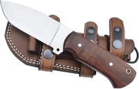 Hunting Knife 9'' Full-Tang Fixed Blade Rosewood Handle Knife w/ Sheath