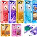 For iPhone 6 / 6S Plus Liquid Glitter Heavy Duty Transparent Case Cover