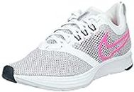 NIKE Women WMNS Zoom Strike White/Pink Blast-Vast Grey Running Shoes-4 UK (37.5 EU) (6.5 US) (AJ0188-101)