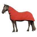 RESISTANCE Long Lasting & Warm Soft Fleece Contour Cooler for Horse (Medium (68"-72"), Red)