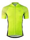 INBIKE Cycling Jersey Men, Full Zip Short Sleeve Shirt Bike Accessories Running Tops Bike Biking Shirt Green Large