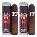 Cuba Red 3.3. fl. oz. Eau De Toilette Spray | Fragrance for Men (Pack of 2)