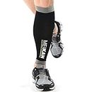 MEIKAN Compression Leg Warmers, Breathable and Quick Dry Compression Leg Cover, Sports Protective Gear for Men and Women (Black [Sports Series], T2)