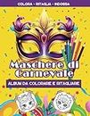 Maschere di Carnevale da colorare e ritagliare per bambini: Oltre 50 Maschere da indossare | Colora, Ritaglia, Indossa | Idea Regalo per Bambini e Adulti