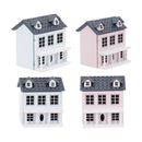 Kit casa delle bambole in miniatura fai da te scala 1:12 legno modello piccola casa