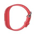 ELECTROPRIME Adjustable Silicone Wrist Watch Band Strap Buckle for Garmin Vivofit 3 Red