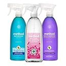 Method Mixed Pack Spray All Purpose Surface & Bathroom Cleaner Set of 3 Bottles, Colors May Vary