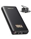 VEEKTOMX 100W Laptop Power Bank, 20000mAh Fast Charging MacBook Portable Charger Extra 100W (5ft) USB C to C Charging Cable with PD 3.0 & QC 3.0 Compatible with iPhone/Samsung/Steam Deck/Tablet/DJI