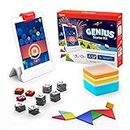 Osmo - Genius Starter Kit for iPad - 5 Educational Learning Games - Ages 6-10 - Math, Spelling, Creativity & More - STEM Toy (Osmo iPad Base Included)