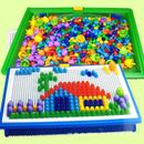 Kids Creative Children Puzzle Pegs Board 296 Educational Learning Toys DIY Gift