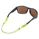 Pilotfish No Tail Adjustable Eyewear Retainer Cable Strap: Sunglasses, Eyeglasses, Glasses (14 Inch, HI-Vis Green)