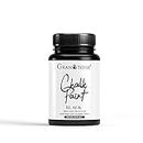 GRANOTONE Chalk Paint for Furniture, Home Decor, Crafts - Eco-Friendly - All-in-One - No Wax Needed 120 ML (BLACK)
