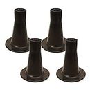 Bed Frame Feet Replacement | Sturdy Cone Shaped Legs | Set of 4 | Protect Your Floor by Changing Your Bed Wheels with These Bed Frame Glide | Dark Brown | Set of 4
