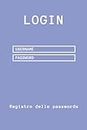 LOGIN: Registro delle passwords, username, password