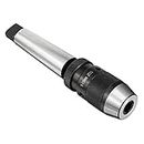 uxcell Keyless Drill Chuck MT4 Morse Taper Mount Adjustable 1/32"-1/2" (1mm-13mm) 3-Jaw for Lathes Milling Drilling Machine