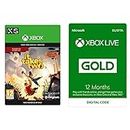 It Takes Two Standard | Xbox - Download Code + Xbox Live 12 Month Gold Membership | Xbox Live Download Code | Xbox Series X|S, Xbox One