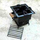Iron wood Coal Square burning Kitchen use stove Sigri Fire pit Portable