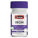 Swisse Iron Supplement with Vitamin C & Vitamin B12-30 Tablets | For Both Men & Women