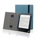 Natural Hemp Linen Cover Case for 7.8 inch eReader Onyx Ritmix Icarus kobo Pocketbook Boox ebook Reader Cover Case (Aegean Blue)