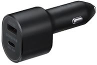 Samsung Super Fast Dual Car Charger (45W+15W) Dual Ports USB-C & USB-A - Black -