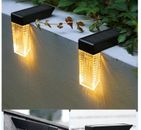 LED Solar Stairs Lights Outdoor Lighting Waterproof Step Deck Light Fence...