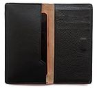Chalk Factory Black Leather Case with Card Slots for Microsoft Lumia 640 XL (Dual SIM, LTE, Black) Mobile Phone