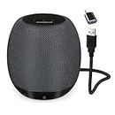 YYV USB PC Speaker, Wired Computer Speaker for Desktop/Laptop/Notebook, Mini Laptop Speaker with Stereo Sound and Enhanced Bass, USB Speaker Plug and Play