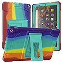 Acphtab Case for All-New Fire HD 10 & Fire HD 10 Plus Tablet (Only Compatible with 11th Generation, 2021 Release), Rugged Shockproof Cover with Kickstand for Amazon Fire HD 10 2021 (GWL003)