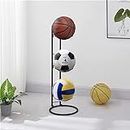 PEALOV Ball Rack,Ball Storage Rack,Sports Equipment Storage Rack,Standing Ball Storage Holder,Sport Equipment Organizer Removable Vertical Display Stand for Volleyball Football Basketball