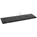 Dell KB216 Multimedia USB Wired Keyboard with Plunger Keys and is Spill-Resistant - Black