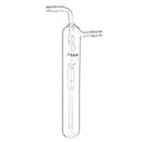Adamas-Beta Glass Gas Bubbler Mineral Oil, Anti-Suckback, 32mm Body O.D, Total Length×Width (220×92mm) for Lab in Organic Chemistry