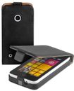Custodia flip style eco per Nokia Lumia 530/530 custodia dual sim astuccio nero